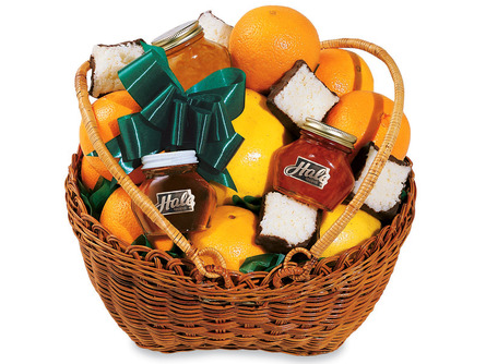 Holiday fruit gift baskets